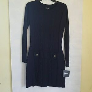 Nwt navy sweater dress, size Medium.
